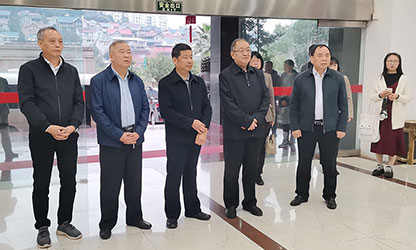 福建省政協(xié)副主席、省工商聯(lián)主席王光遠(yuǎn)一行視察虹潤(rùn)公司